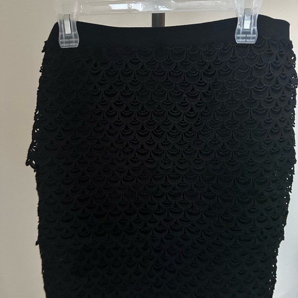 Chic Black Lace Pencil Skirt - Picture 4 of 6